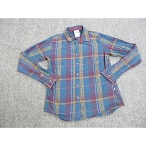 North Face Shirt Womens Small Plaid Button Up Long Sleeve Outdoors‎ Hiking Top